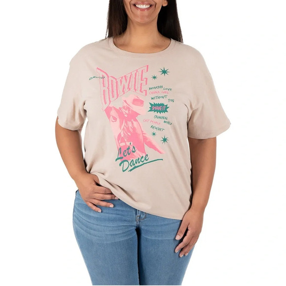 Officially Licensed David Bowie Oversized Tee - Picture 1 of 3